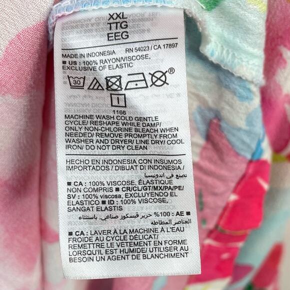 Old Navy Fit and Flare Tropical Floral Flowy Sleeveless Maternity Midi Dress XXL - Picture 14 of 15